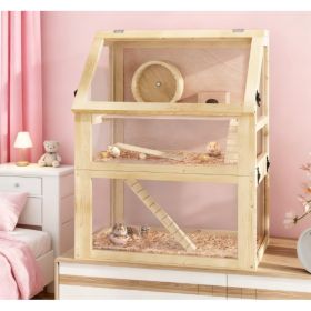 3 Tier Wooden Hamster Cage