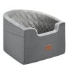 VEVOR Dog Car Seat, Waterproof Dog Booster Seat for Car with A Storage Pocket, Clip-On Safety Leash and Sponge Filling