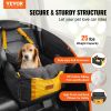 VEVOR Dog Car Seat, Waterproof Dog Booster Seat for Car with Side Handles and A Storage Pocket, Clip-On Safety Leash and PP Cotton Filling
