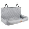 VEVOR Dog Car Seat, Waterproof Dog Booster Seat for Car, Pet Car Seat with Clip-On Safety Leash, PP Cotton Filling