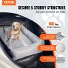 VEVOR Dog Car Seat, Waterproof Dog Booster Seat for Car, Pet Car Seat with Clip-On Safety Leash, PP Cotton Filling