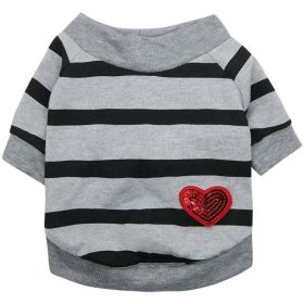 Jarre Aero Bull Pug Puppy Clothes Teddy Milk Cat Pet Spring And Summer Thin Small Dog Puppy (Option: Gray-S)